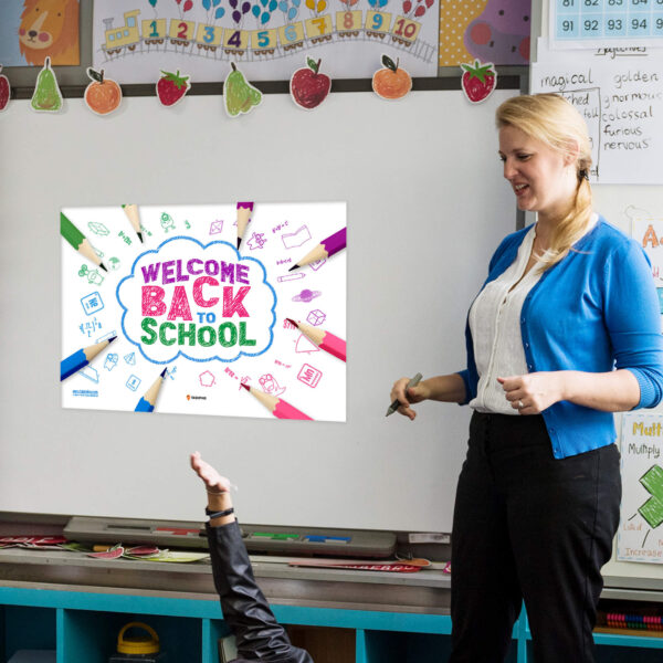 welcome back to school sign printable school welcome sign