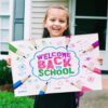 welcome back to school sign