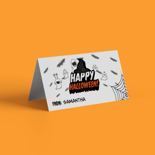 printable Halloween treat bag decor