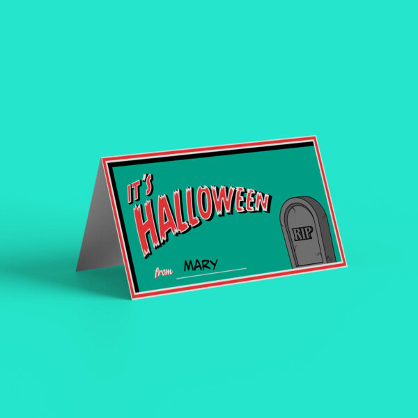 printable Halloween treat bag download