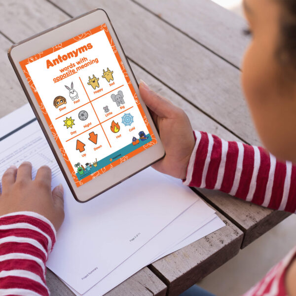 poster antonyms chart download