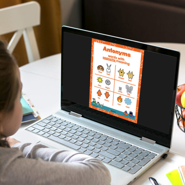 antonyms poster digital decor