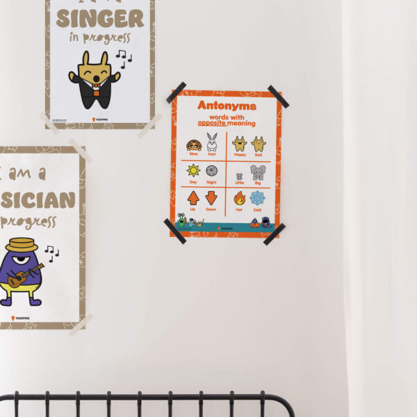 poster antonyms decoration