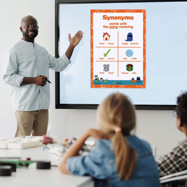 classroom synonym poster print