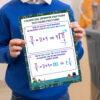 Convert improper fraction to mixed numeral poster