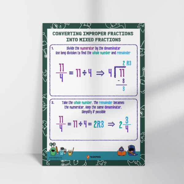 How to convert improper fraction print