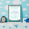 Mixed fraction division print decoration