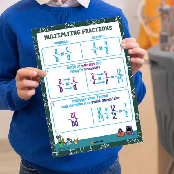 printable multiply fractions chart