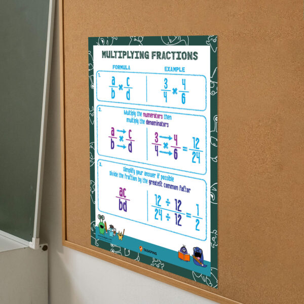 print multiply fractions chart guide