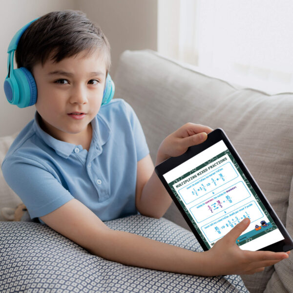How to multiply mixed fractions digital resource