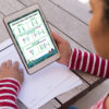 digital download fraction subtraction poster