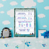 different denominator subtraction print decor