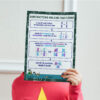 Different denominator subtraction resource poster