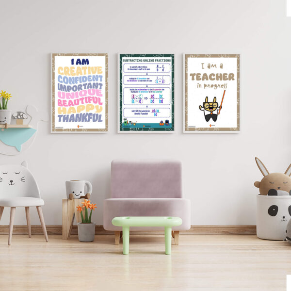 How to subtract different denominator decoration guide