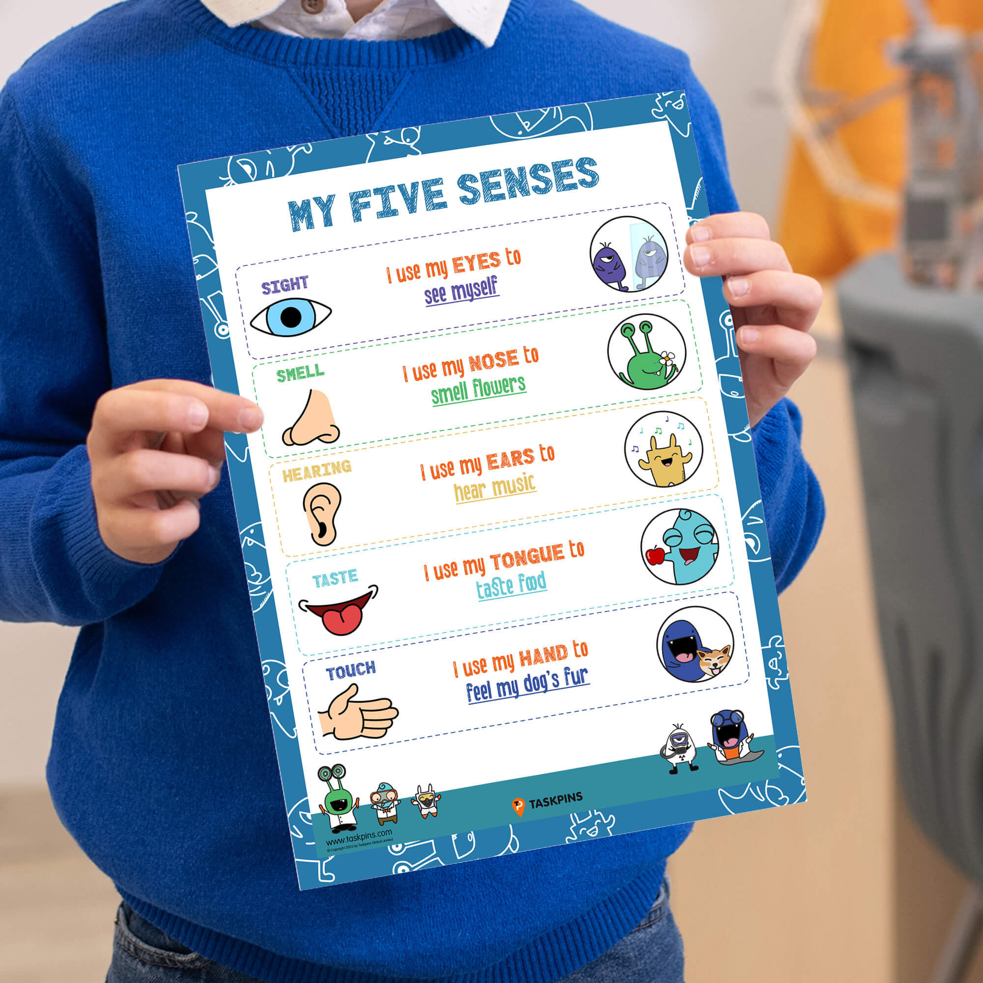 Five senses study print