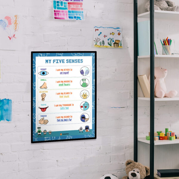 Five senses educational print