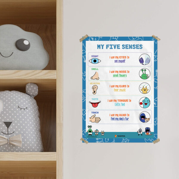 Five senses wall decoration