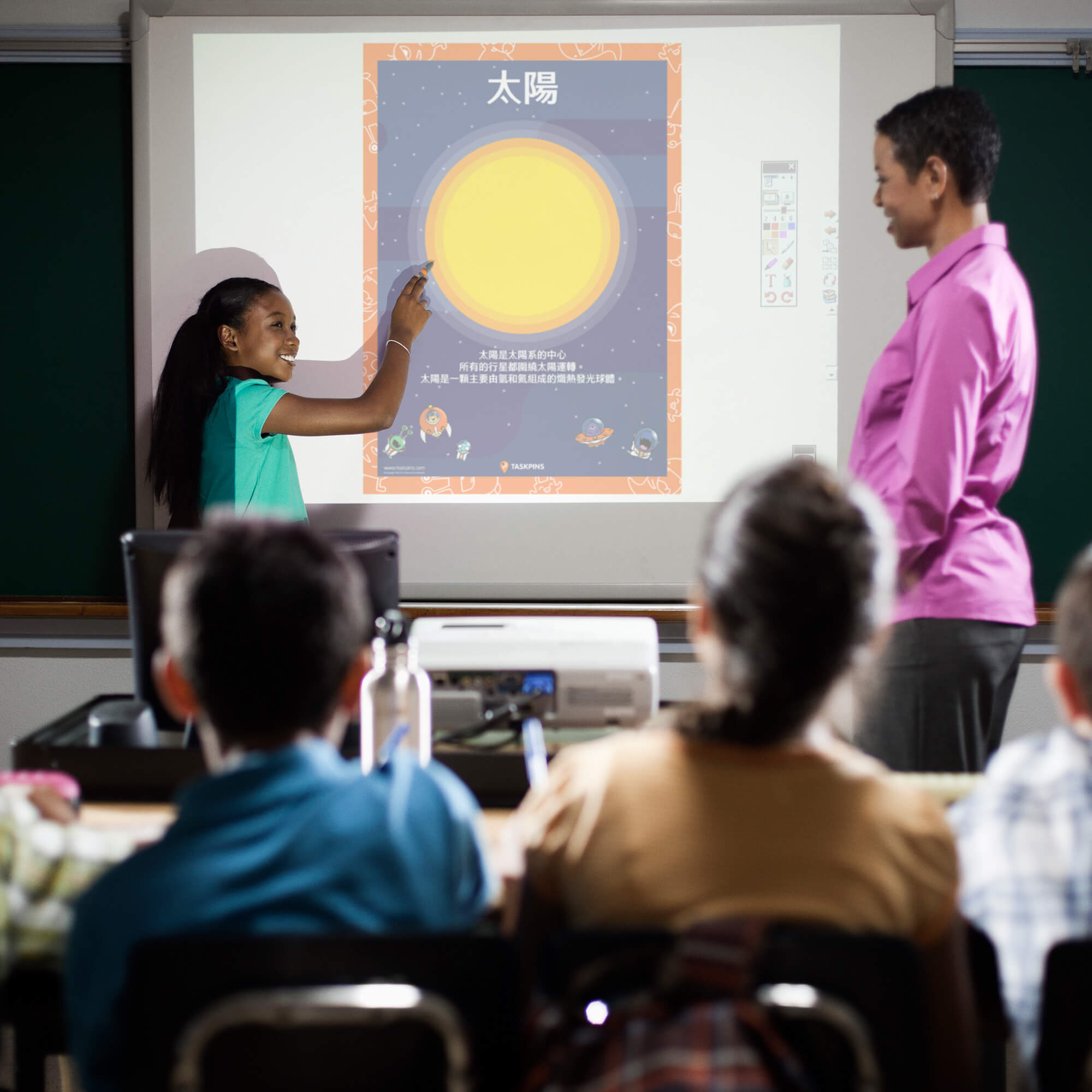 Sun poster digital chart decoration