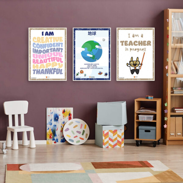 Earth classroom decoration print