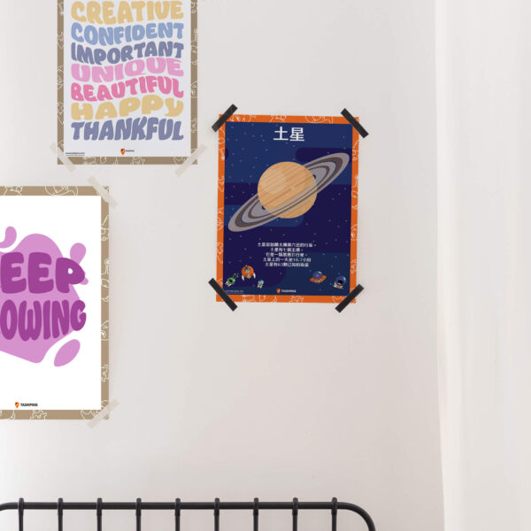 Saturn poster printable decoration guide