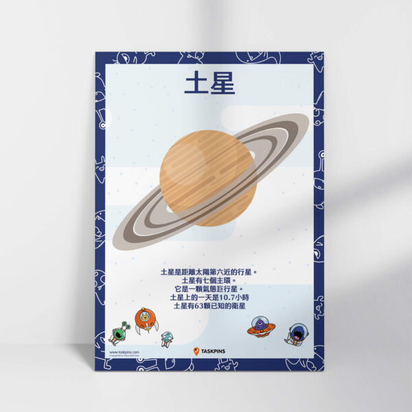 Saturn poster print guide decor