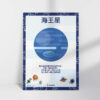 Neptune poster printable chart decor