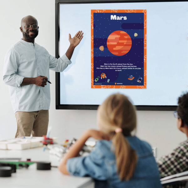 Planet Mars poster print decoration
