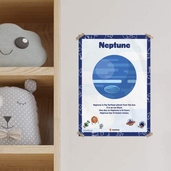 Poster Neptune digital decor chart