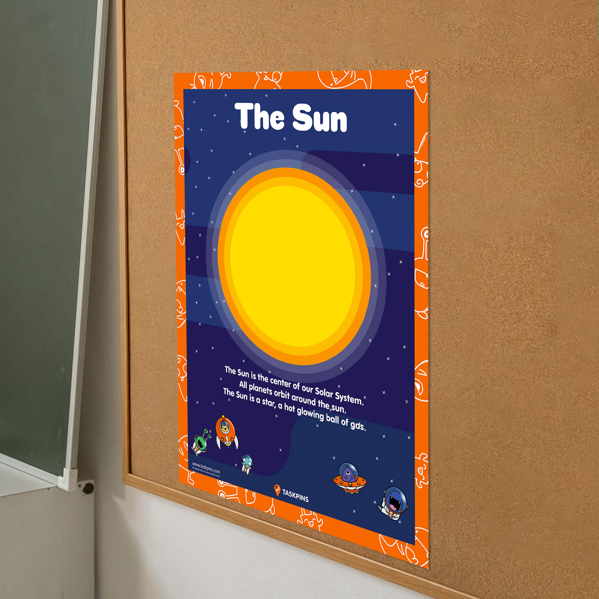 Sun poster print decor chart