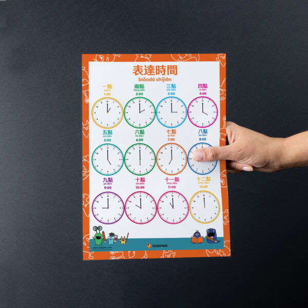 printable telling time chart