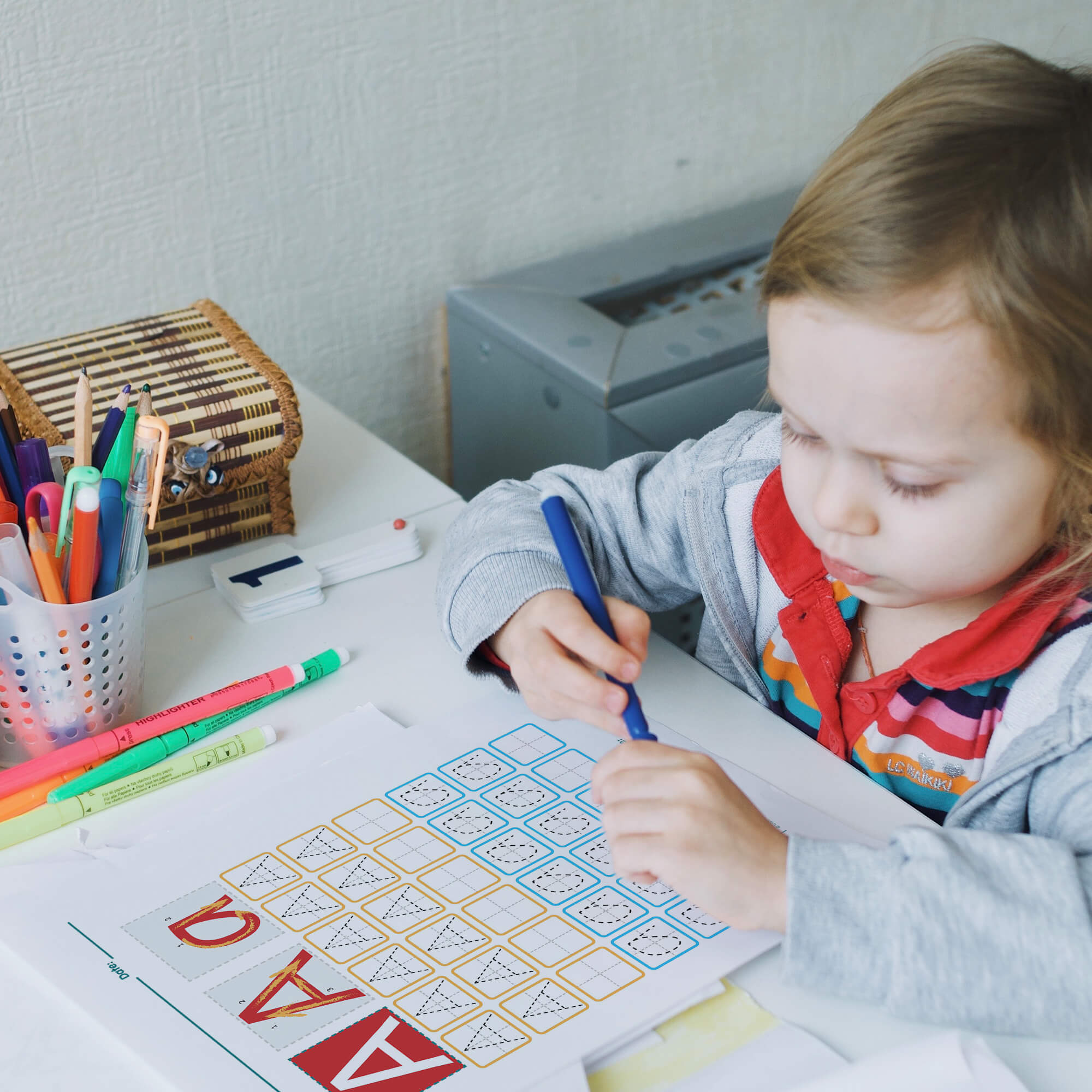 Letter A Tracing worksheet