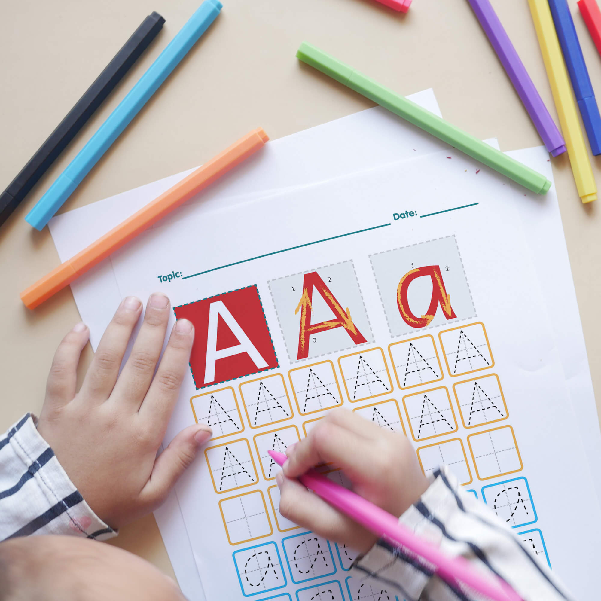 Letter A Tracing Worksheet download