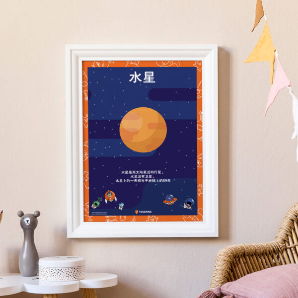 Mercury cartoon printable guide decoration chart