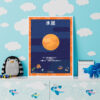 Planet Mercury poster print decoration chart