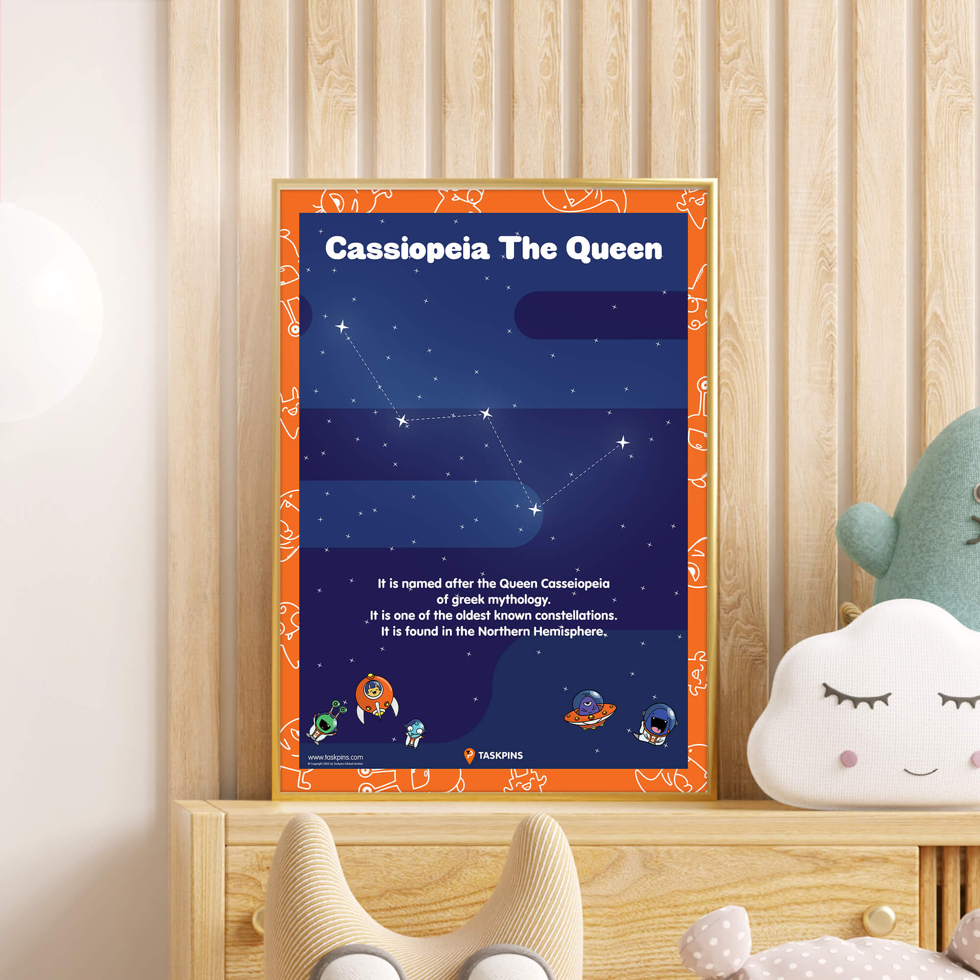 Cassiopeia Facts print
