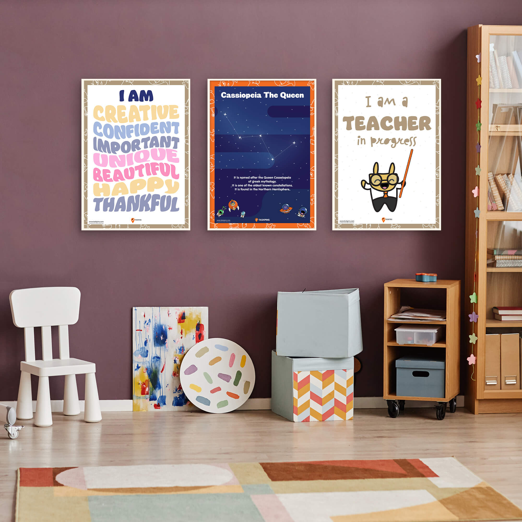 Constellation Cassiopeia Facts print