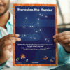 Constellation of Hercules poster print decoration chart