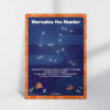 Constellation of Hercules printable resource chart