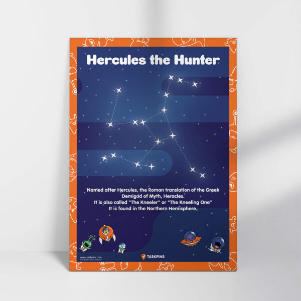 Constellation of Hercules printable resource chart