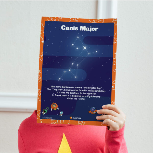 Canis Major star printable decoration guide print