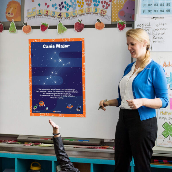 Canis Major star printable decoration chart resource