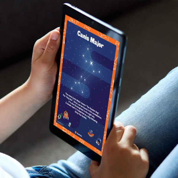 Canis Major constellation digital decor chart resource
