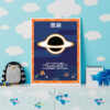 Blackhole poster print decoration guide