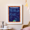 Constellations poster printable guide chart
