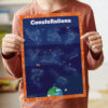Constellations poster digital resource chart