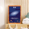 Galaxy poster printable chart decoration