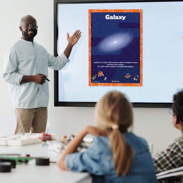 Galaxy poster printable decor resource chart