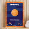 Mercury cartoon poster print decor chart