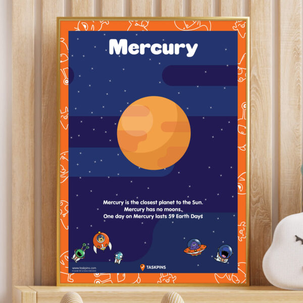 Mercury cartoon poster print decor chart