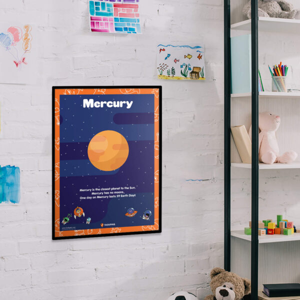 Mercury cartoon poster print guide decoration